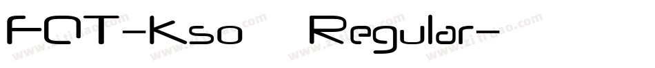 FOT-Kso新豪龍 Regular字体转换